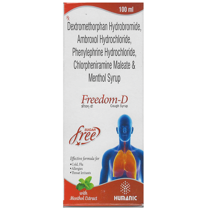 Freedom-D Syrup Sugar Free Menthol Extract