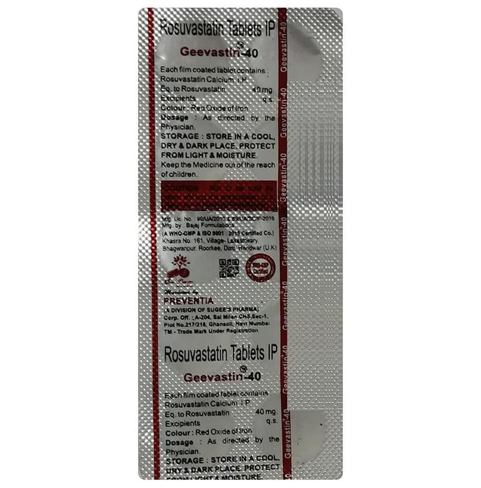 Geevastin 40 Tablet
