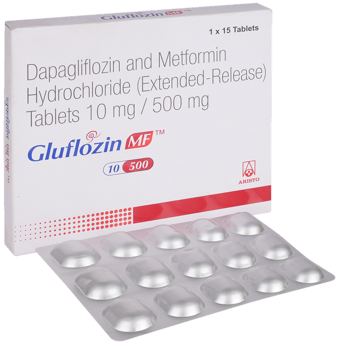 Gluflozin MF 10mg/500mg Tablet