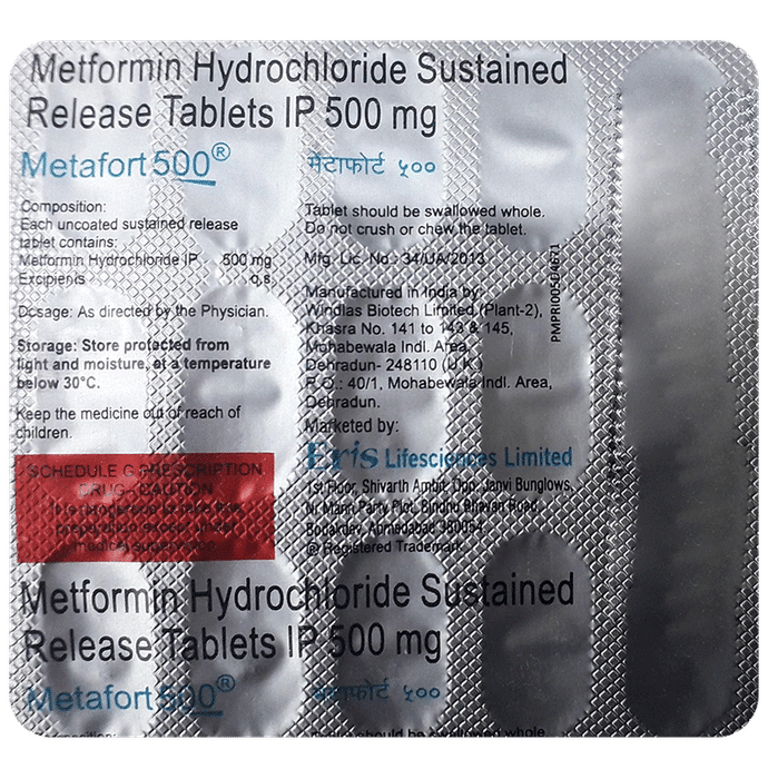 Metafort 500 Tablet SR