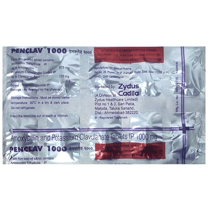 Penclav 875mg/125mg Tablet